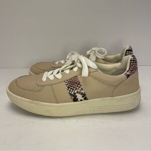 Chelsea & Violet leather snake skin sneakers size 8 Diana